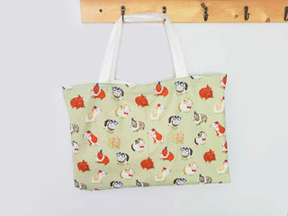 Large Custom Reversible Guinea Pig Tote Bag